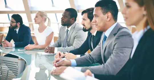 business people in a meeting room
